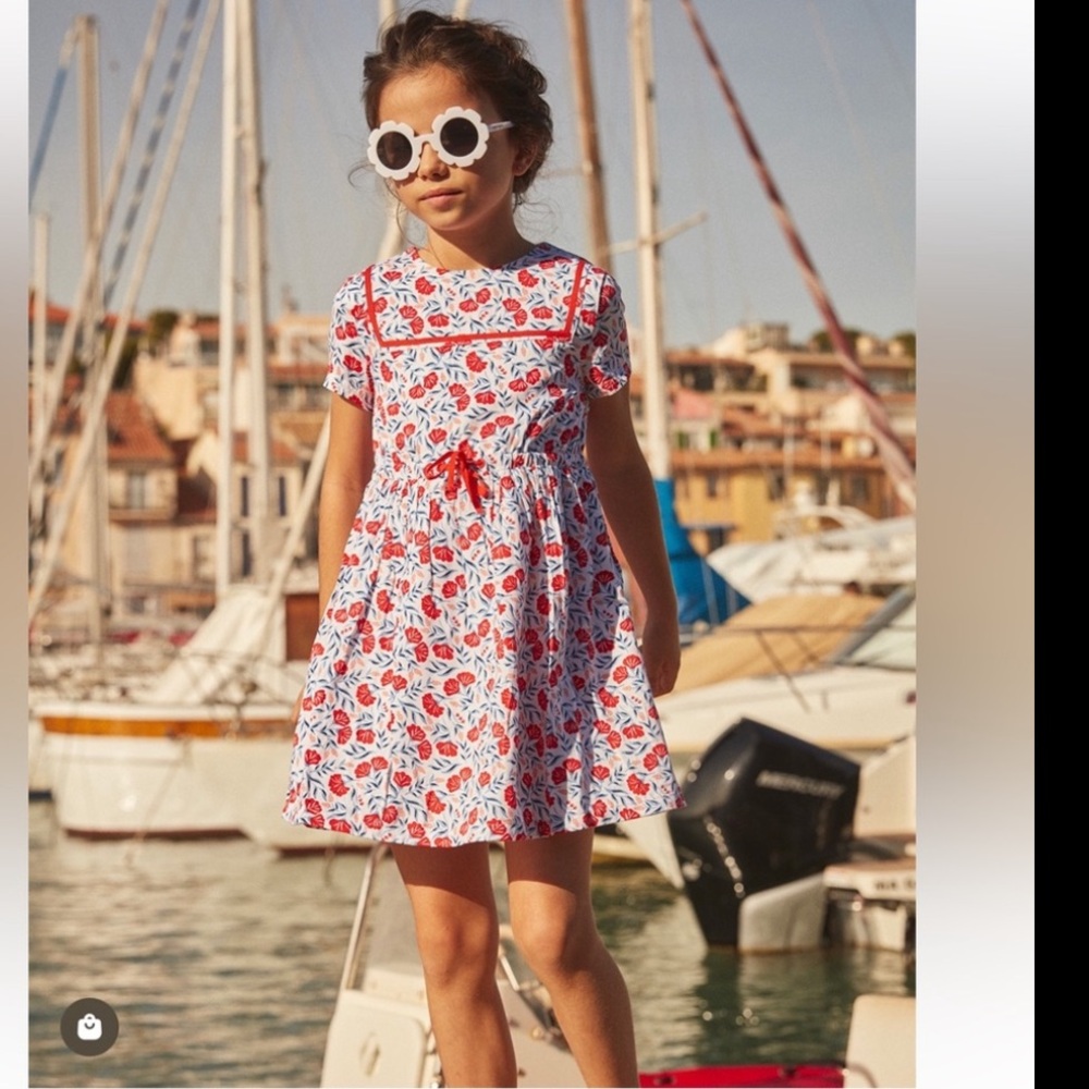 Sergent Major Floral Sailor Dress